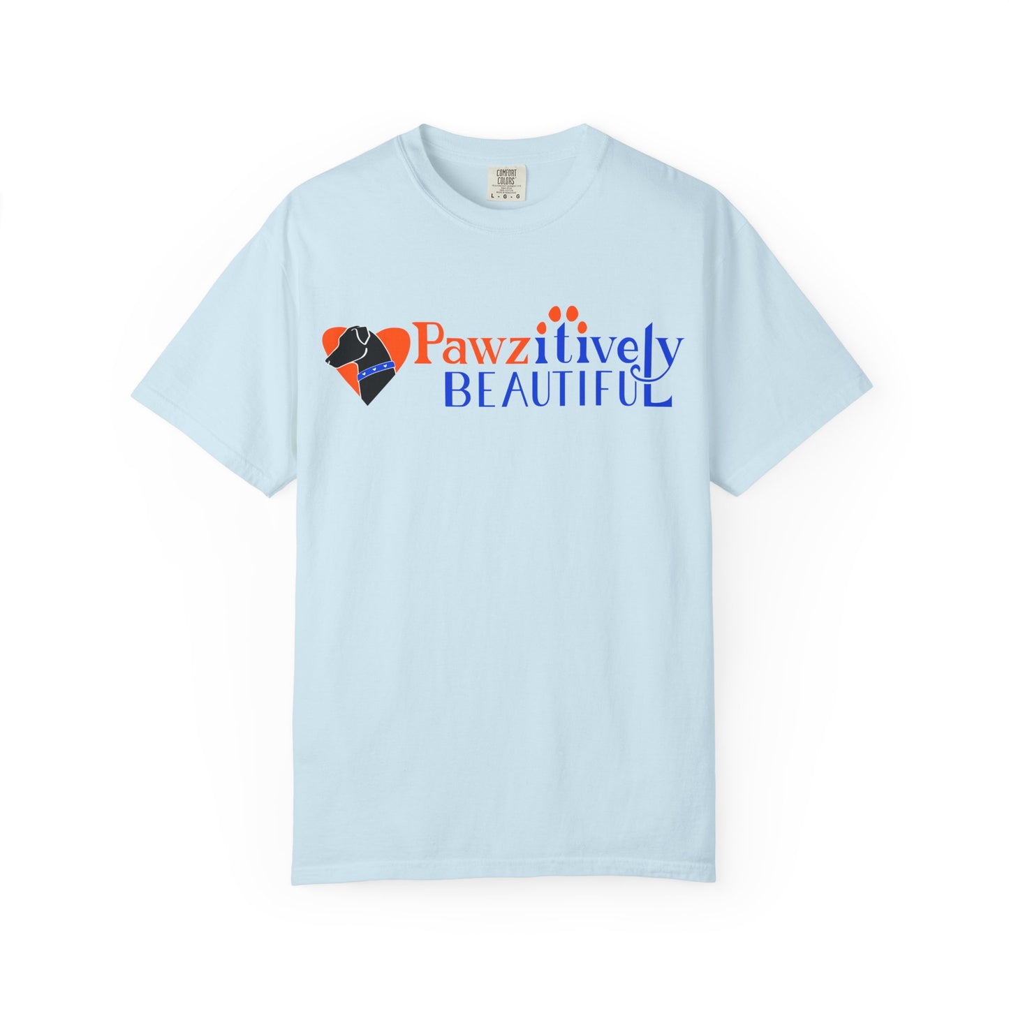 Pawzitively Beautiful T-Shirt | Paw Print Typography