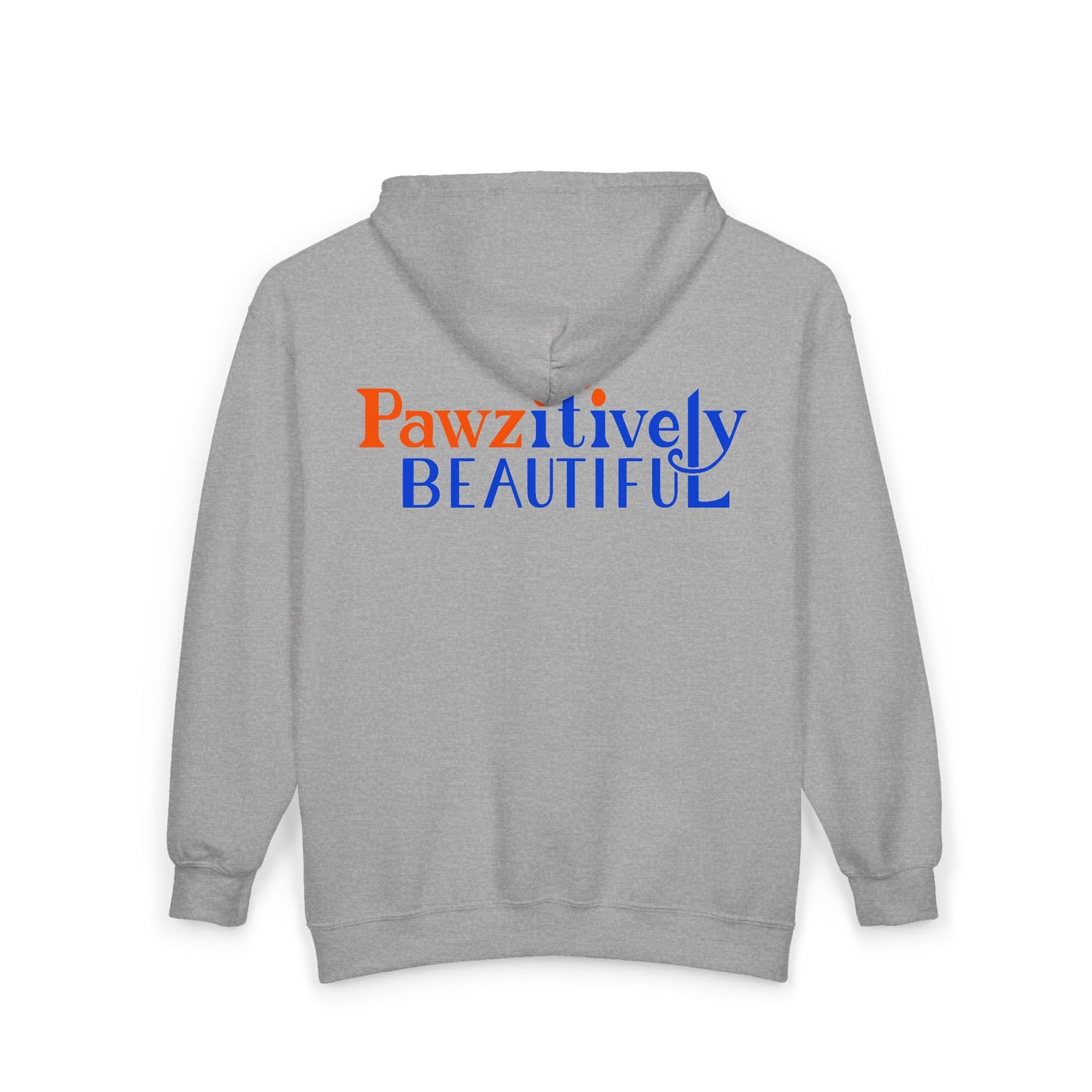 Pawzitively Beautiful Unisex Hoodie | Paw Print Floral Design