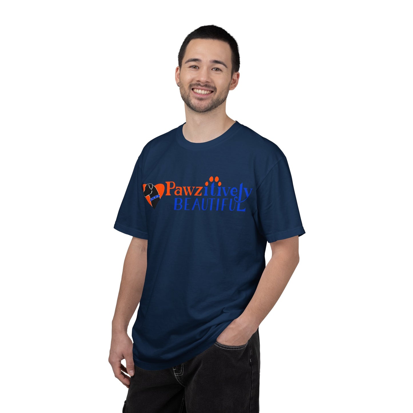 Pawzitively Beautiful T-Shirt | Paw Print Typography