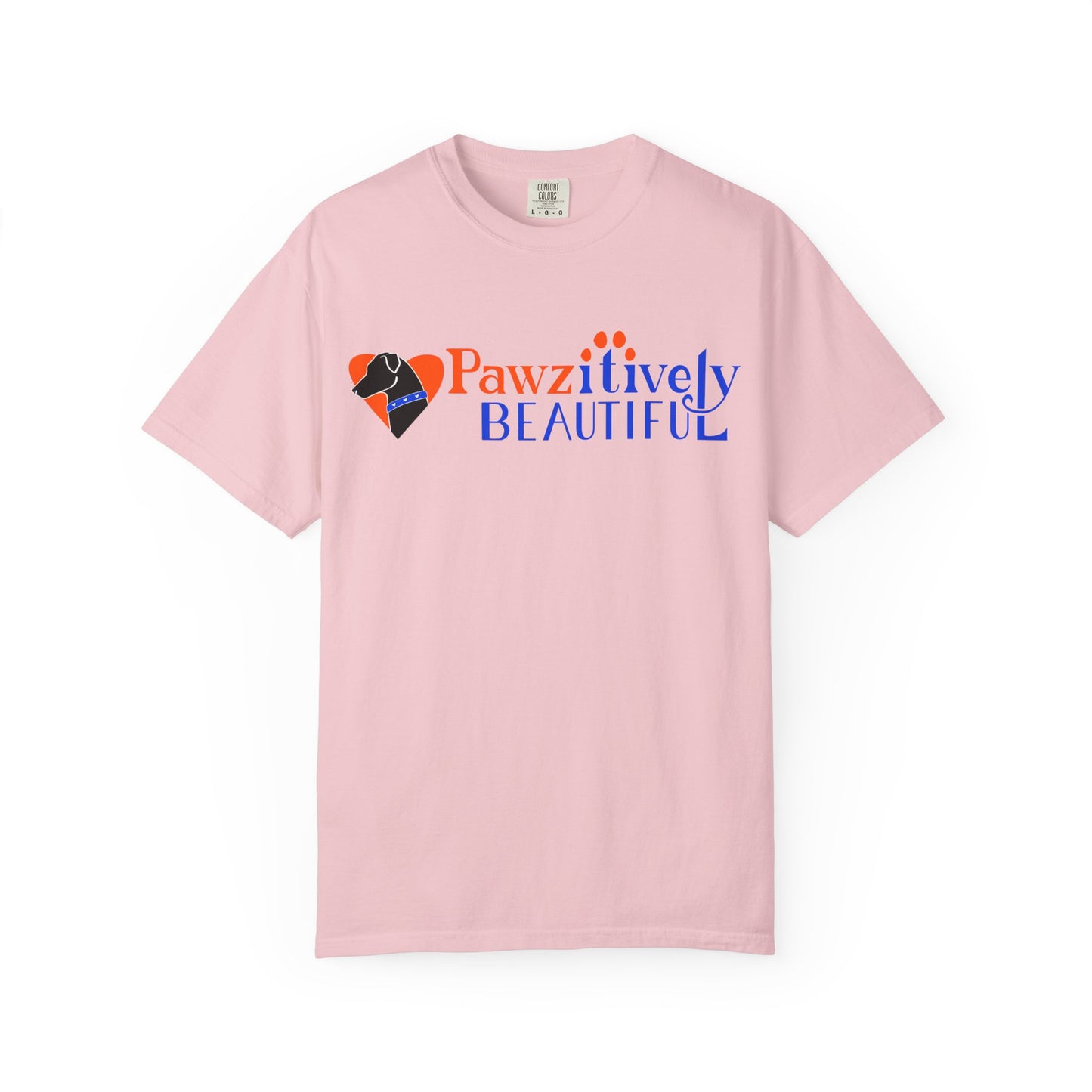 Pawzitively Beautiful T-Shirt | Paw Print Typography