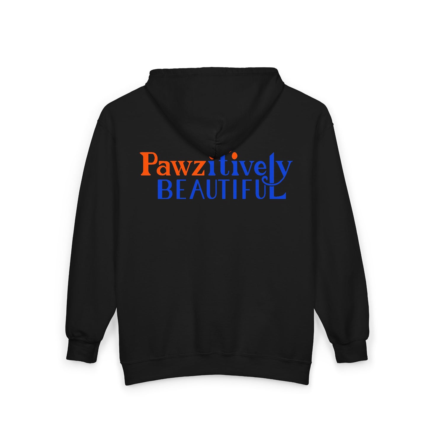 Pawzitively Beautiful Unisex Hoodie | Paw Print Floral Design